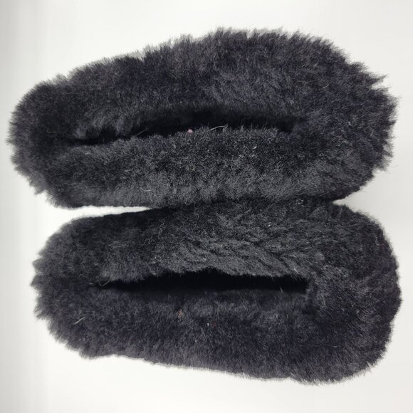 Bearpaw Black Suede Fur Lined Winter Boots Womens Size 6 Warm & Stylish - Picture 8 of 12